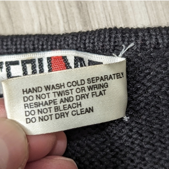 Womens Sweater Dress Black & Gold Beaded Spangles Size Small VTG 80s L'EAU VIVE - Picture 13 of 15